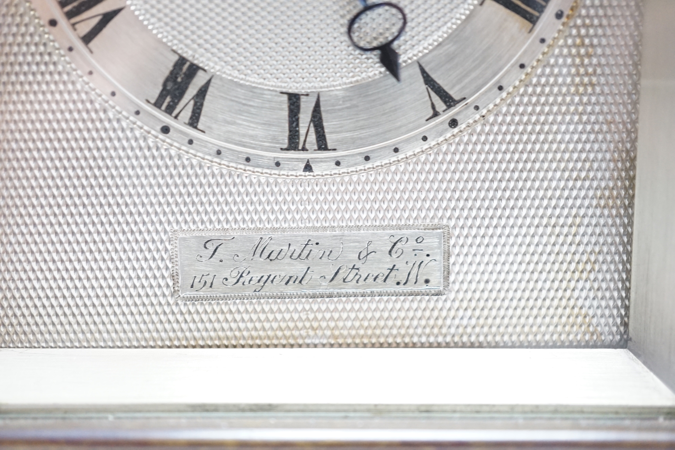 T. Martin & Co., 151 Regent Street. W., a Victorian bronze carriage timepiece